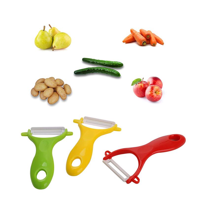 1pc Ceramic Peeler Set, Ultra Sharp Vegetable Fruit Peeler, Rust Proof & Easy Grip, Colorful Kitchen Peeling Tools