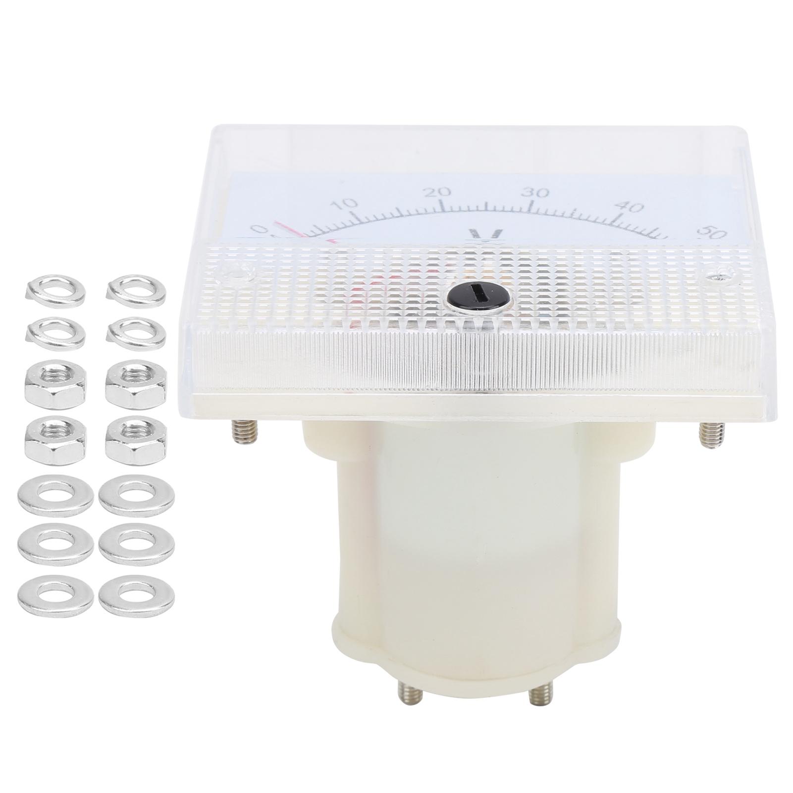 

85C1 DC 0~50V Pointer DC Voltmeter DC Panel Meter Measuring Instrument Embedded Installation