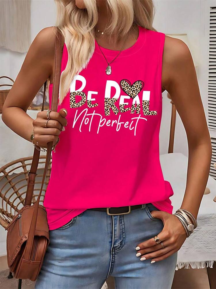 

New Abstract Flower Print Women s Tank Top Everyday Casual Women s Sleeveless Top Street Fashion Women s Crewneck Tank Top S