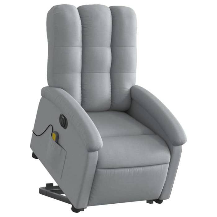 VidaXL Electric Massage Recliner, Relaxation Chair with Adjustable Backrest and Footrest, Seat of 3204128