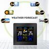 Protmex 3379C Digital værstasjon med fargerik trådløs veggsensor hygrometer termometer klokke - Temperaturovervåker