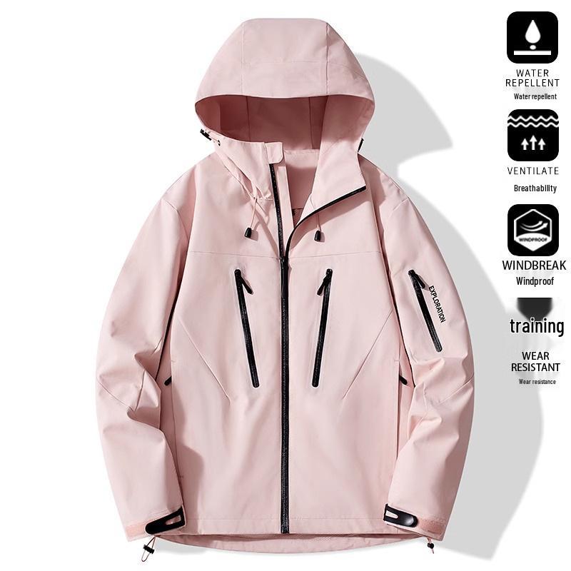 

Женская куртка-ветровка 3-в-1 Woodpecker синего цвета - Маленький размер, Ветрозащитная и водонепроницаемая, Издание Весна 2025 S