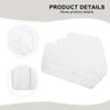 Letter Sorter Clear Desk Organizer For Home Office 2-compartment Design Thick Acrylic Construction Smooth Rounded Edges For Home