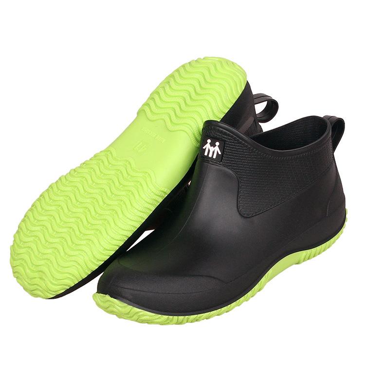 Fashion Women Winter Rubber Boots Water Shoes PVC Men's Fashion Rain Shoe Autumn Warm Kitchen Work Galoshes Large Size 44 45