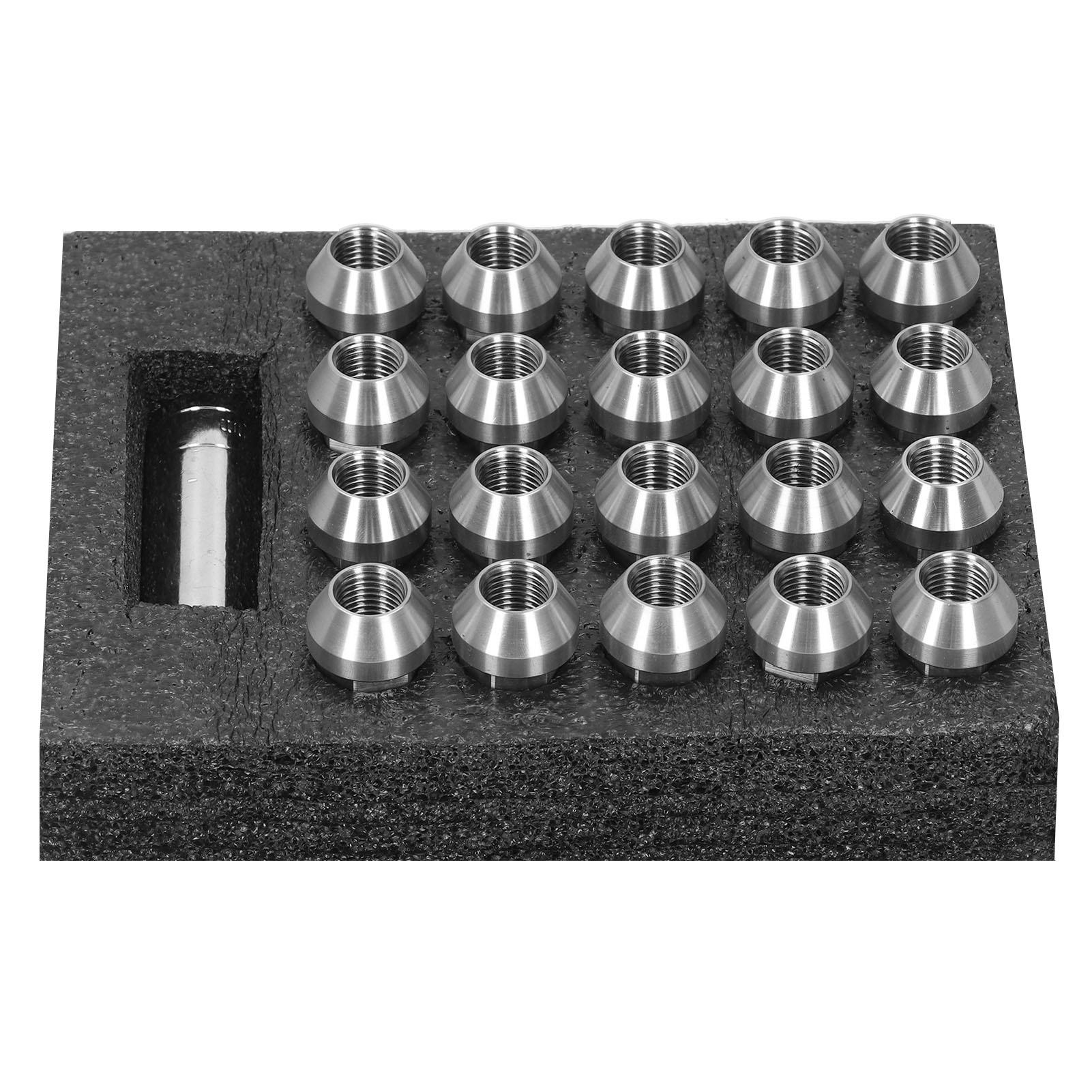 

20 шт. Колесные гайки M14x1.5 резьба высота 2 дюйма нержавеющая сталь T304 антикоррозийные фиксирующие колесные гайки