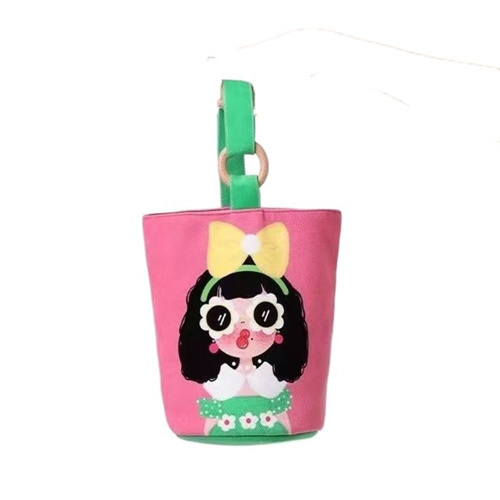 

Large Capacity Cartoon Mummy Bag Cartoon Canvas Handbag Elegant Canvas Shoulder Bag Outdoor A