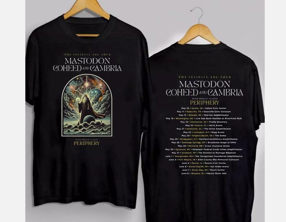 

COHEED AND CAMBRIA and MASTODON Tour 2025 Gift For Fan 2-sides T-shirt L