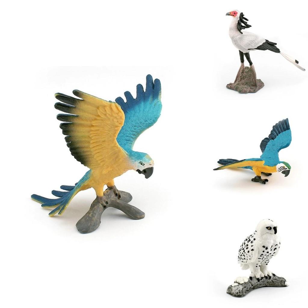 Natureinspired Bird Statue White Head Eagle Plastic Animal Figurine For Display