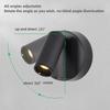LED Light Magnetic type-C Rechargeable Wall Light Spotlight Wireless No Wiring No Punch Reading Light Bedroom Bedside Light