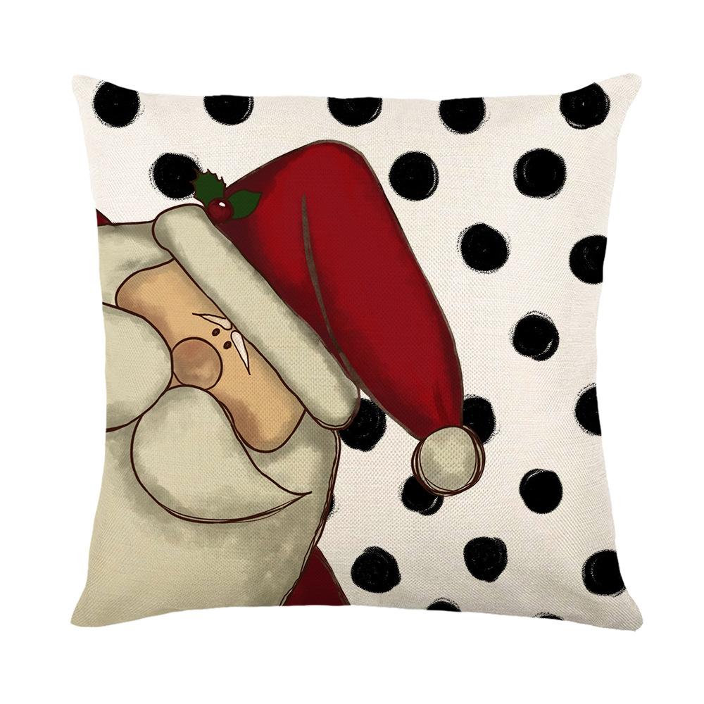 

Чехол для подушки с рождественским рисунком «Снеговик» и буквами из льна для гостиной, подушки для дивана, чехол для подушки 45*45cm JYM195-4