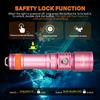 ORCATORCH D710 Underwater Diving 3000 150 Meters Underwater Light, Lumens, IP68, (Pink)