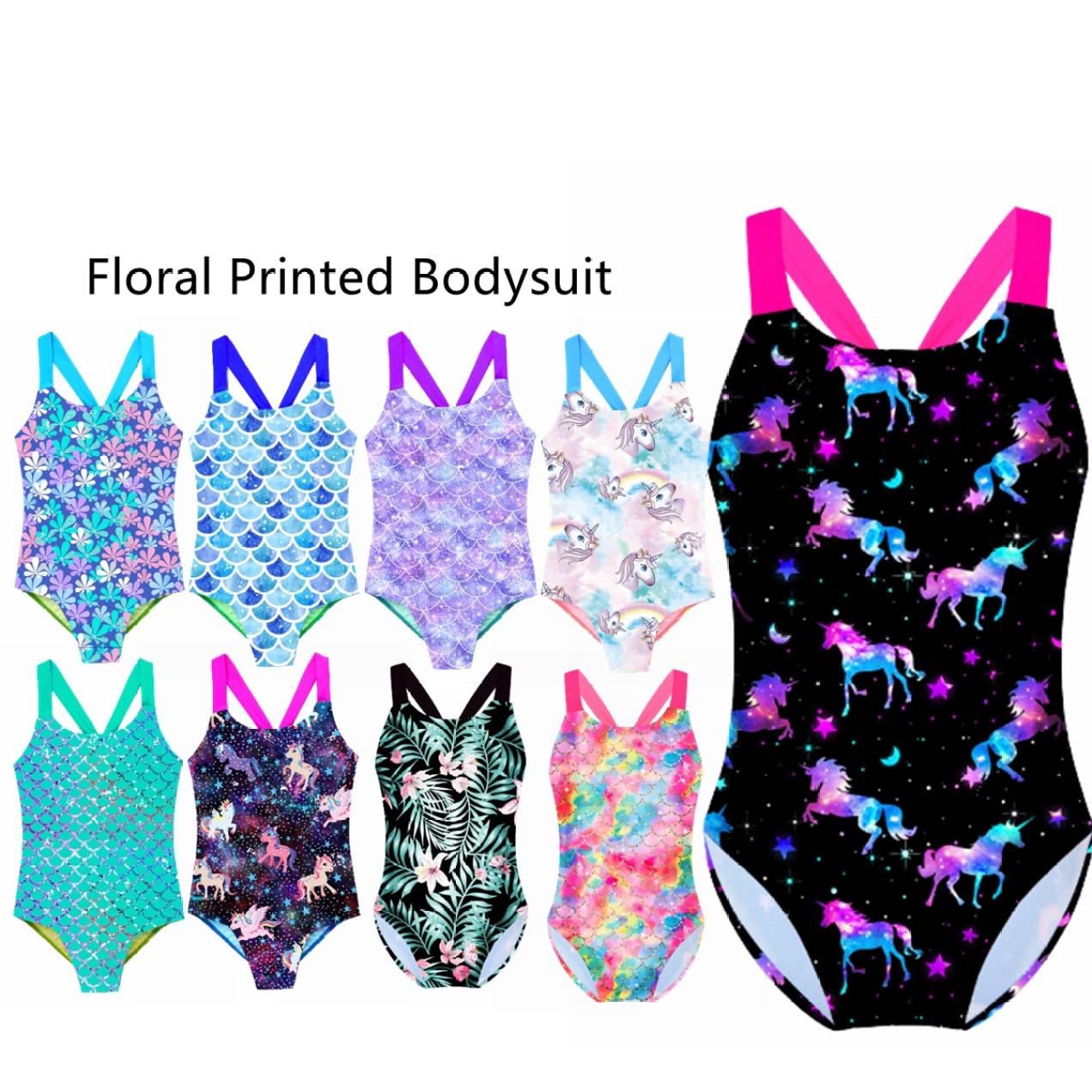 

Детский цельный купальник без рукавов с широкими бретелями, Рашгард, купальник с перекрещенными бретельками, купальный костюм с принтом тай-дай