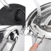 Stainless Steel Electric Milking Machine Household Goat Cow Sheep Bucket Suction Milker Vacuum Pump 5L