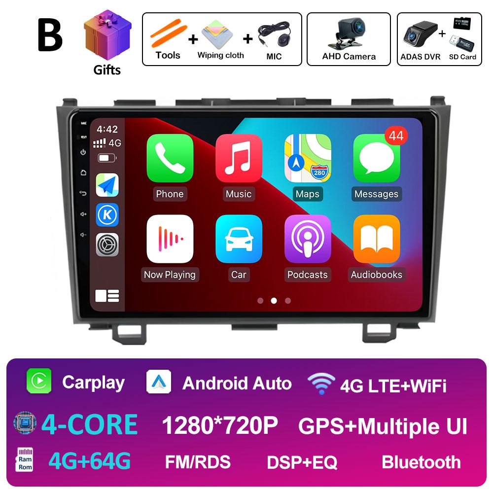 GPS Navigation For Honda CR-V 3 RE CRV 2007 2008 2009 2010 2011 WIFI 9 Inch Android Car Radio Multimedia Video Player Auto Tools
