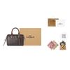 Coach Rowan 18 Klassisches Logo Quastendetail Kunstleder Handtasche Klein Damenhandtaschen Walnuss Ahornbraun CCF30-IMYF3