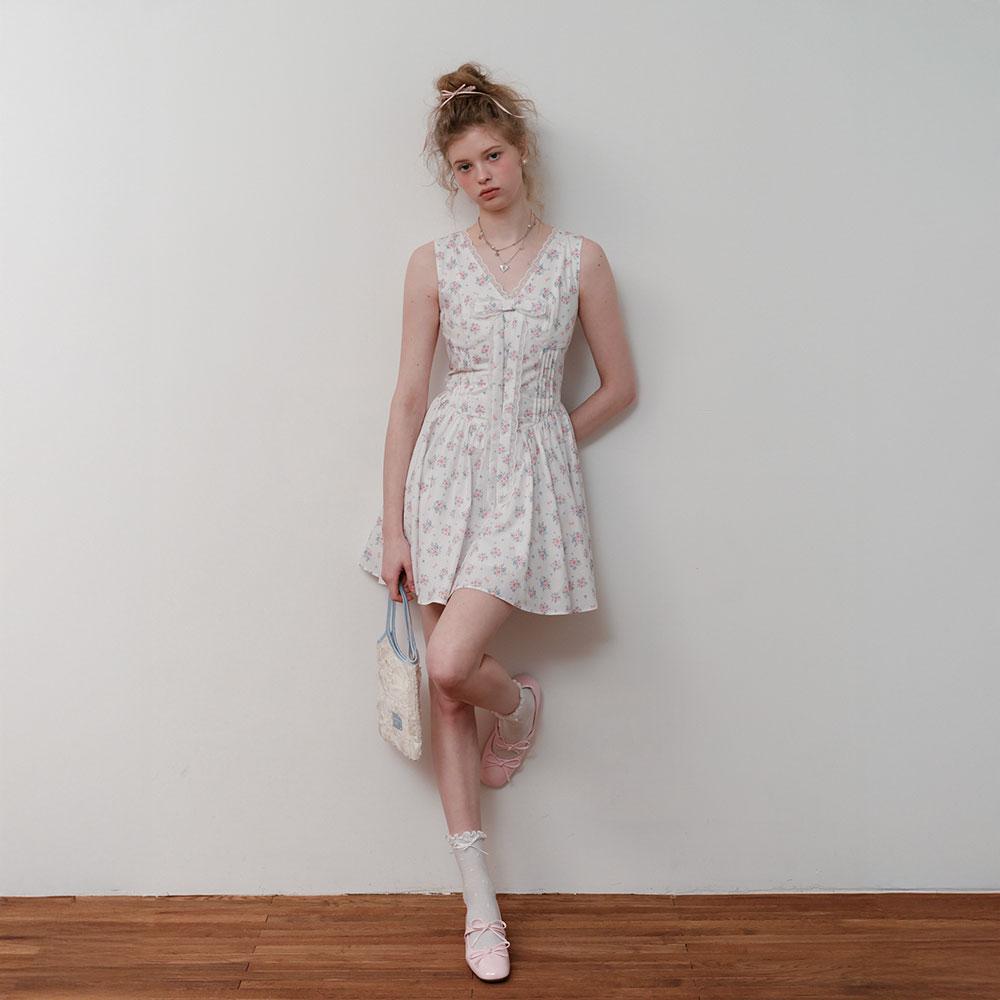 CEST MOIDEW Cest_Floral V-Neck Sleeveless Dress