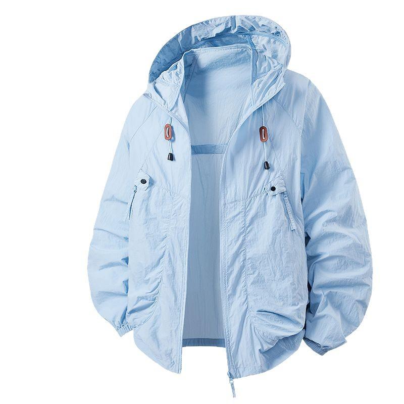 UPF 50+ Kapuzen-Sonnenschutzjacke für Paare - Atmungsaktive Sommer-Outdoor-Angelbekleidung