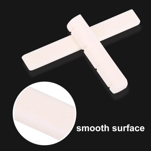 Vbestlife Ukulele Bridge Saddle, 4-String Nut & Saddle, High-Density Bone Replacement Ukulele Nut for Improved Sound Quality and Performance