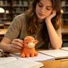 Brinquedo de Vaca das Terras Altas Apertável Brinquedo de Alívio de Estresse, Bola Sensorial Macia de Gado Fidget para Escritório Casa e Sala de Aula Gadget de Alívio