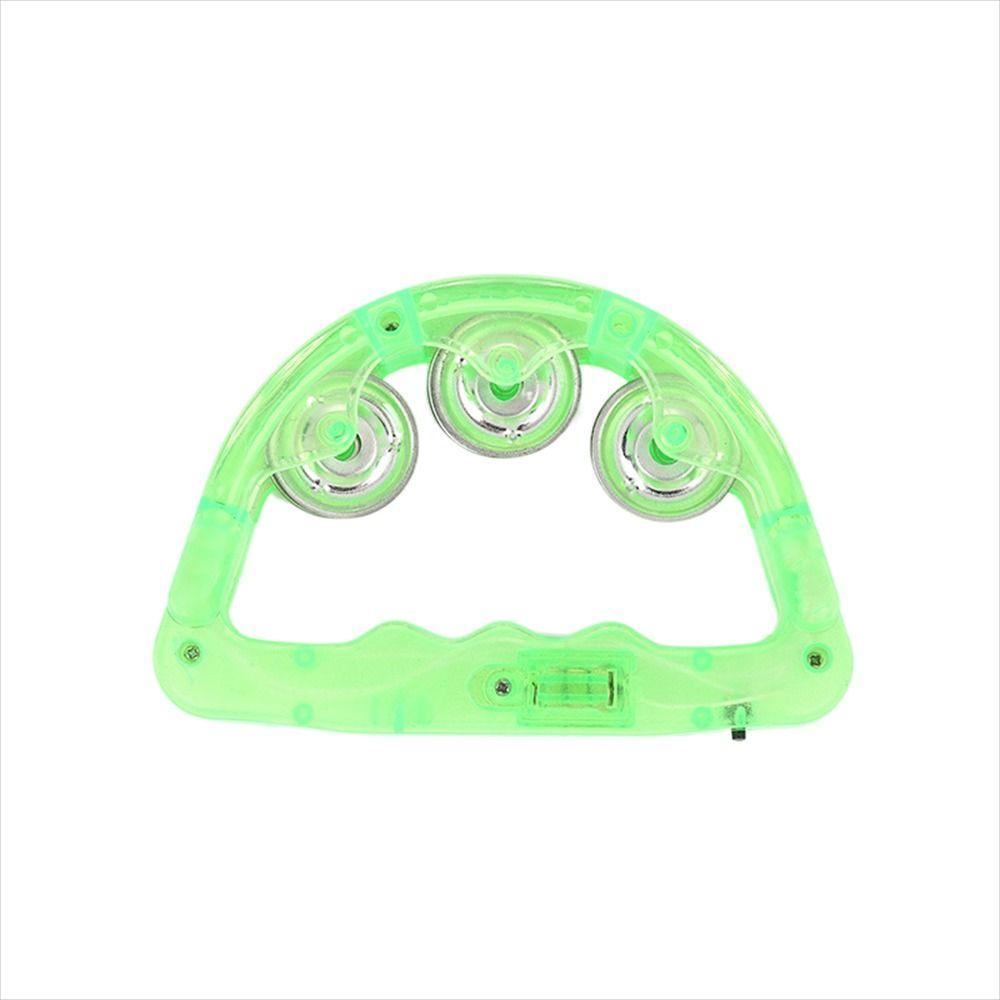 Noisemakers LED Tambourine Glowing Hand Rattle Bell Flashing Tambourine  Christmas Festivals
