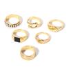 Alloy Ring Set With Eightpointed Star Design For Womens Fashion Jewelry