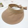 New Empty Top Hat Women's UV Protection Sun Hat Summer Big Head Circumference No Top Big Brim Sun Protection Hat