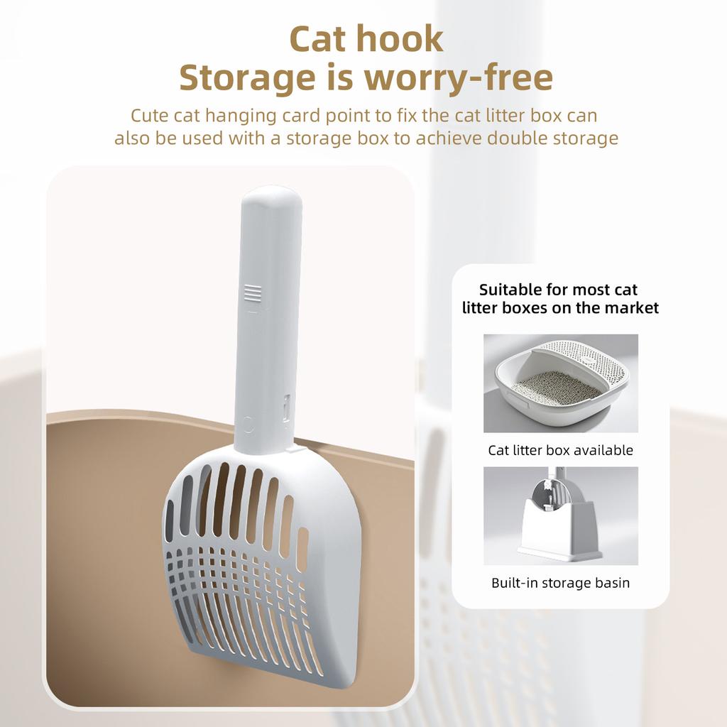 Otomatik Kedi Kumu Küreği Tutuculu Ultraviyole Sterilizasyon Lambalı Type-C Şarj Edilebilir Asılabilir