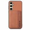 For Samsung Galaxy A26 5G Case RFID Blocking Carbon Fiber Leather Phone Back Cover with Card Holder