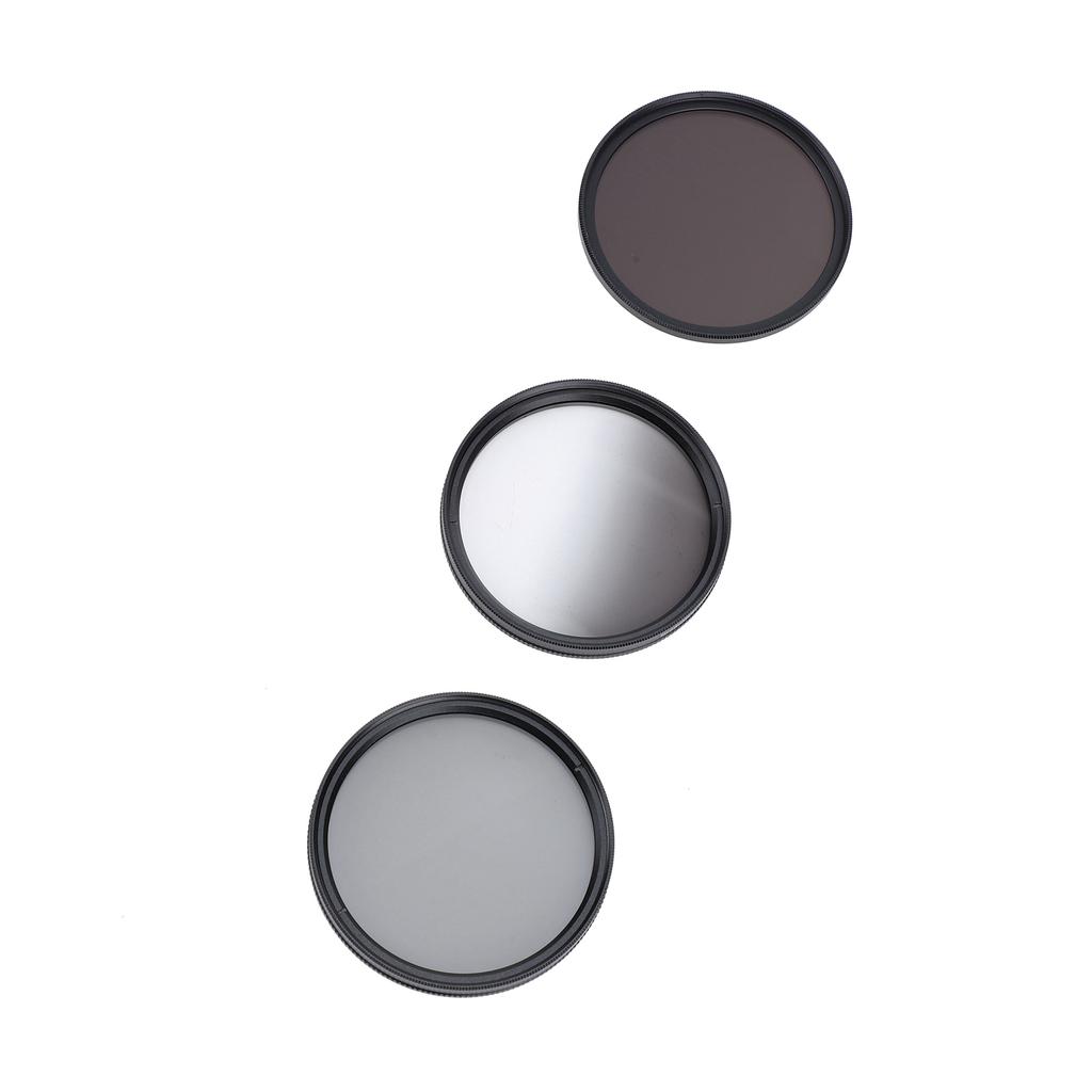 3 in 1 Camera Filter Kit ND8 CPL GND Filter Set Replacement Neutral Density Filter Circular Polarizing Filter Graduated
