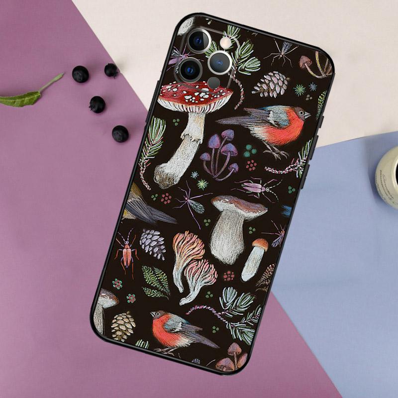 Trippy Mushroom Phone Case For iPhone 17 16 15 14 11 12 13 Pro Max Plus 12 13 Mini 16e 17 Air Bumper Cover