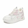 Winter Chunky Platform Running Sneakers for Women Anti-Slip Lace-Up Faux Fur Lining Walking Shoes Women's Warm Fleece Lined Workout Tennis Sneakers