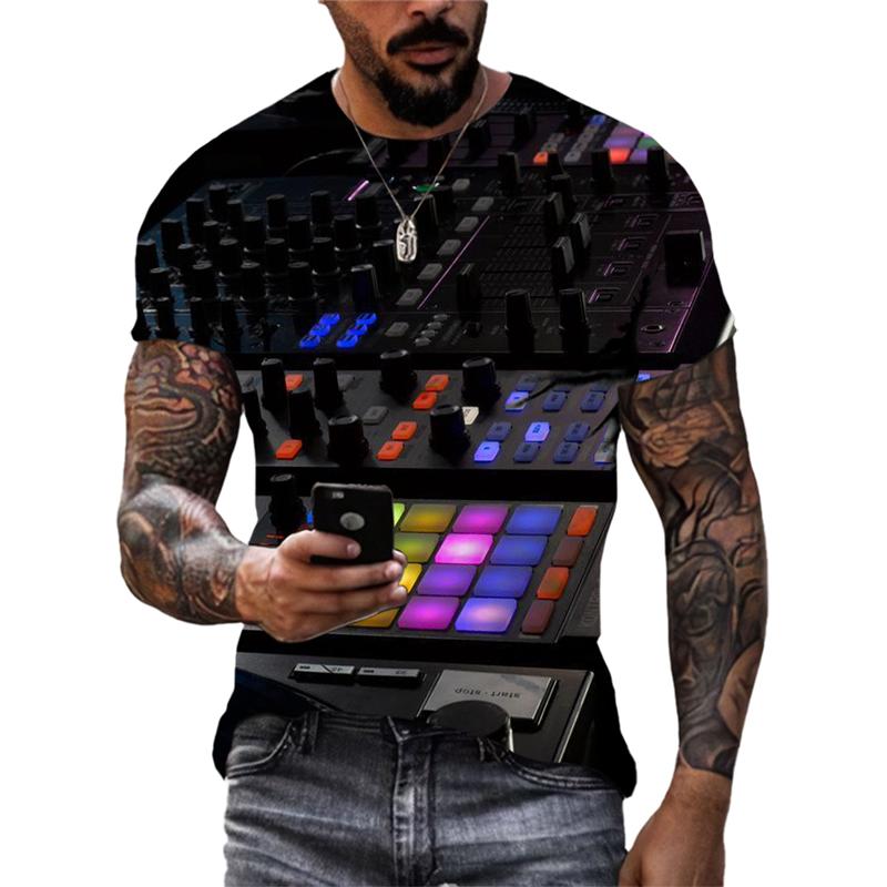 Sommer Mode Neue Musikalische Elemente grafische t-shirts Männer Trend Hip Hop Street Style Cooles T-shirt 3D Gedruckt harajuku tees Tops