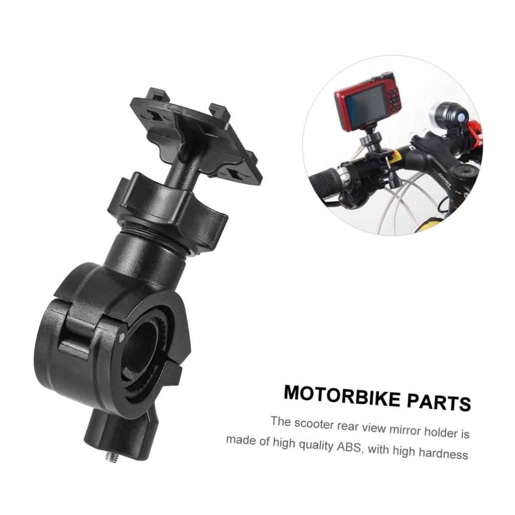 MOLUCKFU 2pcs Bracket Bike Rearview Mirror Support Handlebar Fixture Holder Accessories Mirror Mount Holder Adapter Handlebar Mirror Mount Hole