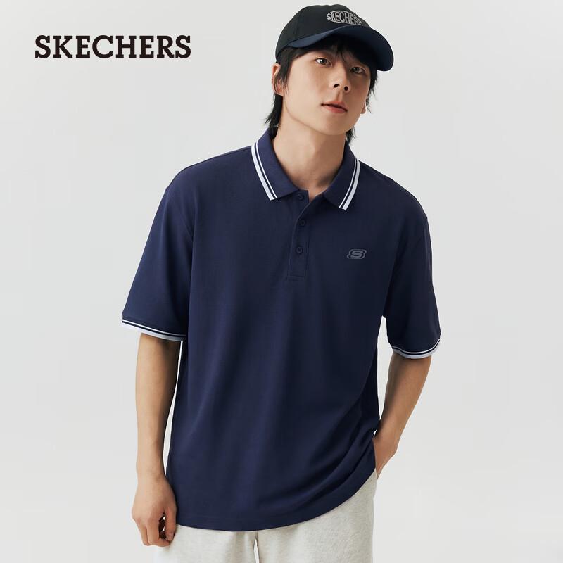 Skechers Men's Knit Short Sleeve Polo Shirt L126M009