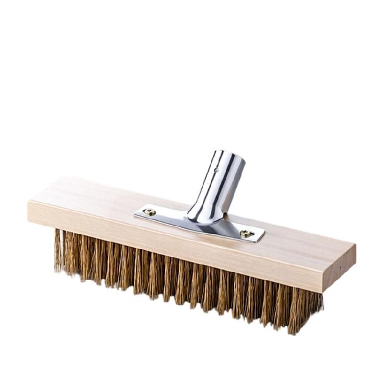 Deckbürste Außenbodenbürste Mit Bequemem Holzgriff Für Schwere Reinigungsarbeiten