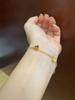 NEW IN2023 Full Bead Carved Bracelet Letter block Electroplating Platinum Gold Two-color CloverJewellery