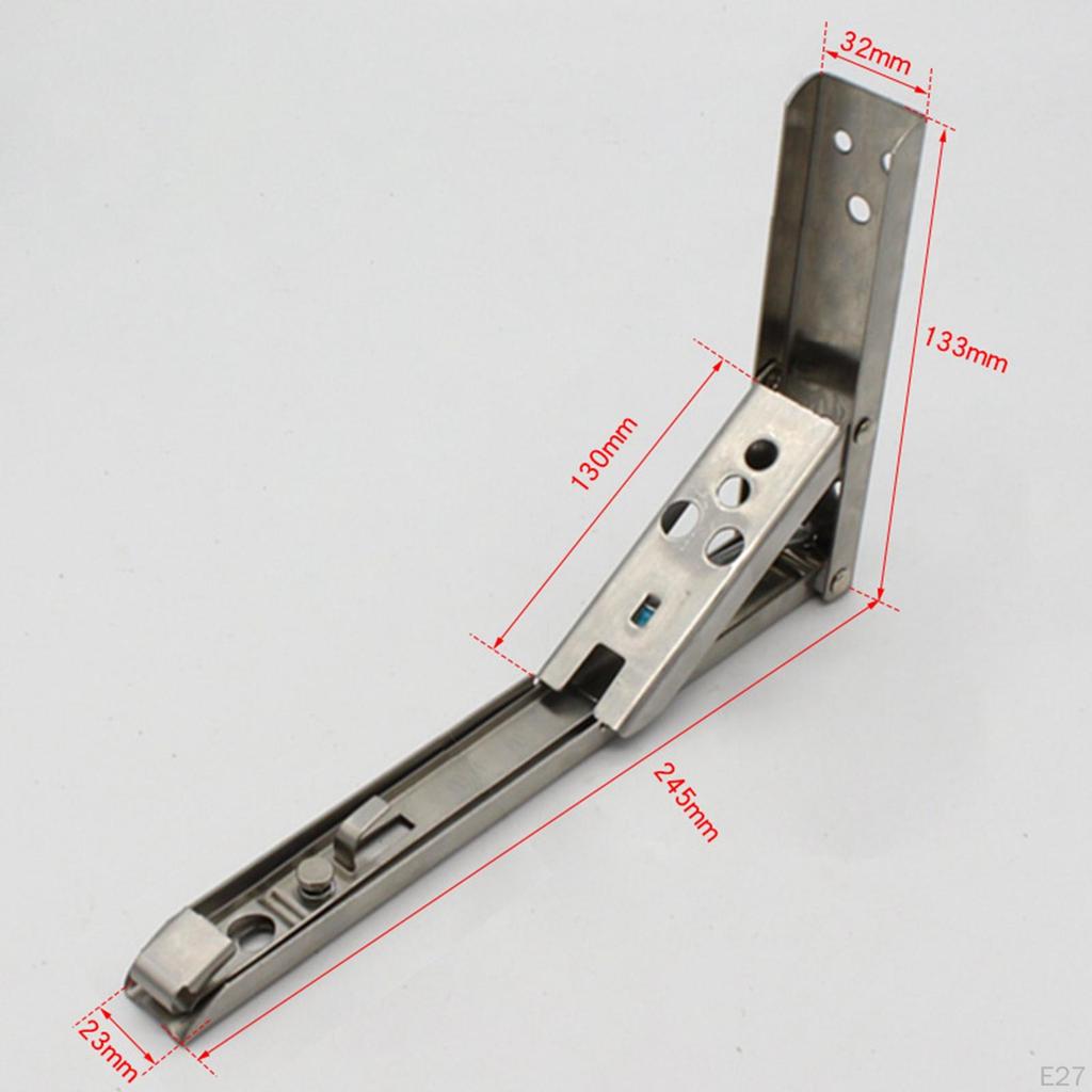 1 Pair Triangle Folding Angle Bracket Shelf for Storage Accessories