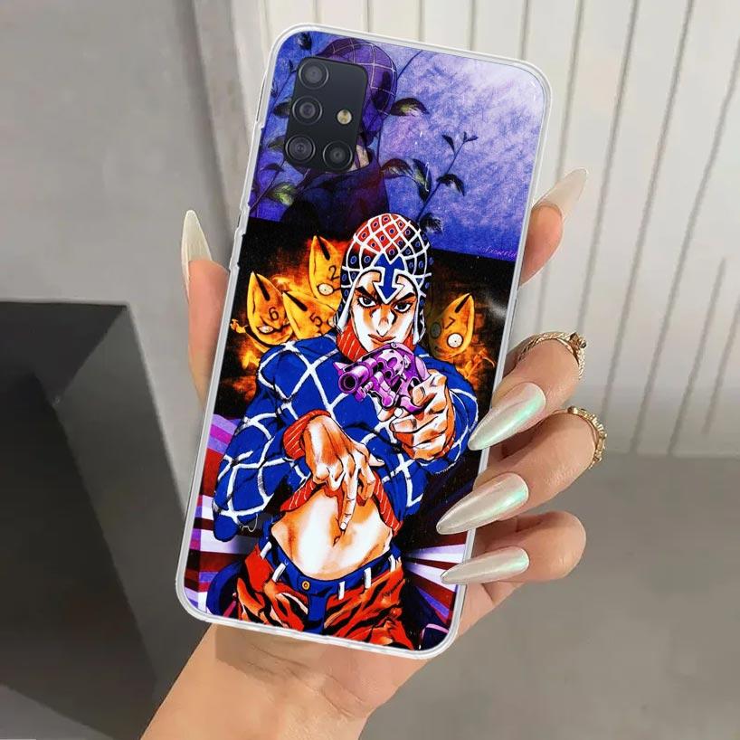 JoJo Bizarre Adventure Phone Case for Samsung Galaxy A52 A32 A22 A12 A02S A50S A30S A10S Note 20 Ultra 10 Plus S10 A31 A20 A71 A
