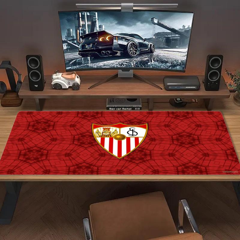 Sevilla FC Color Mouse Pad Large Gaming Table Cushion Non-slip Laptop Tablet Big Mousepad XXL Mat Mini PC Playmat With Lock Edge