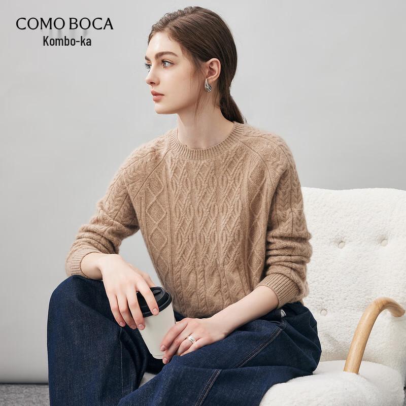 

Komon Boca Women s Loose-Fit Cable Knit Cashmere Sweater XL