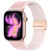 Silicone+Leather Strap for Apple Watch 11 10 42mm 46mm Ultra 3 49mm Magnetic Bracelet iWatch 9 8 7 6 5 SE3 45/41mm 40/44mm Band