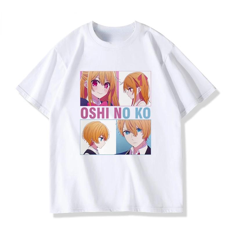 Kawaii Oshi No Ko Anime Ai Hoshino Cosplay Tshirt Hot Cartoon Fans Otaku T Shirt Summer Casual Fashion Streetwear Unisex Tee