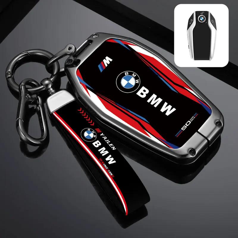 Car Sticker Hot 2025 Car Remote Key Case Cover Track Style For BMW 5 7 Series G11 i8 I12 I15 G01 X3 G07 X7 G12 G30 G31 G02 X4 G0