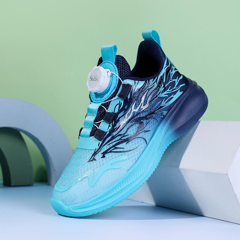 Boys' Summer shoes2026New Breathable Mesh Running Shoes for Middle and Large-sized Children, Lightweight and Non-slip Casual Athletic Shoes