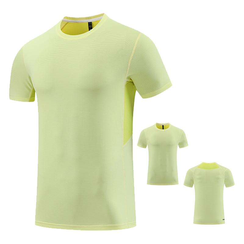 Mens Short Sleeve Running T-shirt Gym Jogging Sports Tops Male Fitness Sweatshirts High Quality Breathable Muscle Fit Sport Tees