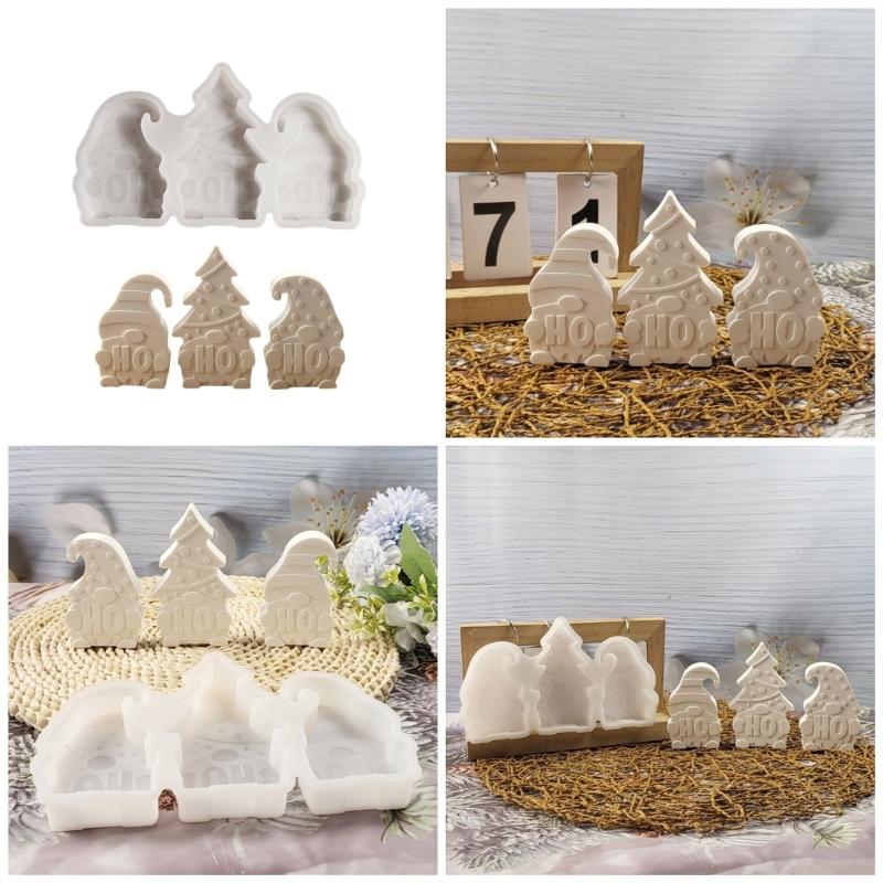 Flexible Sturdy Silicone Epoxy Resin Castes Mold Christmas Shaped Tray Dishes Molds for Craft and Home Decoration