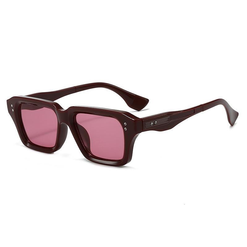 Luxury Vintage Square Frame Sunglasses Women Men Fashion Designer Shades Summer Traveling Drive Eyeglasses UV400