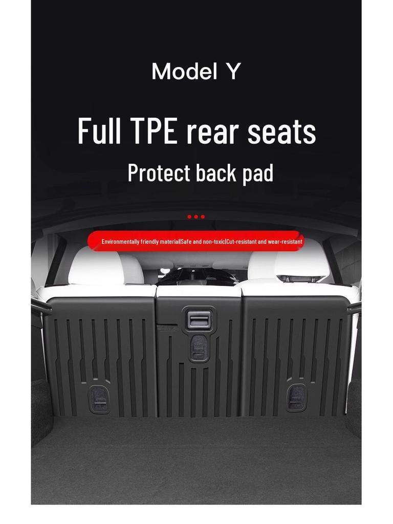 Tesla Model Y/3 Rear Seat Back Pad - Trunk Accessory