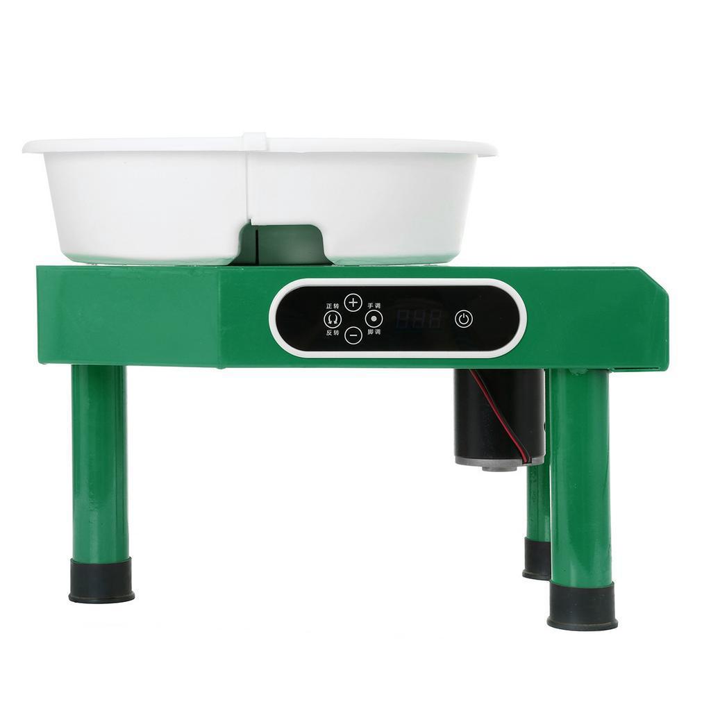 110/220V 25cm 350W 8 pcs DIY Argile pour Travail de Poterie Art Artisanat Vert Machine Tour de Potier Électrique