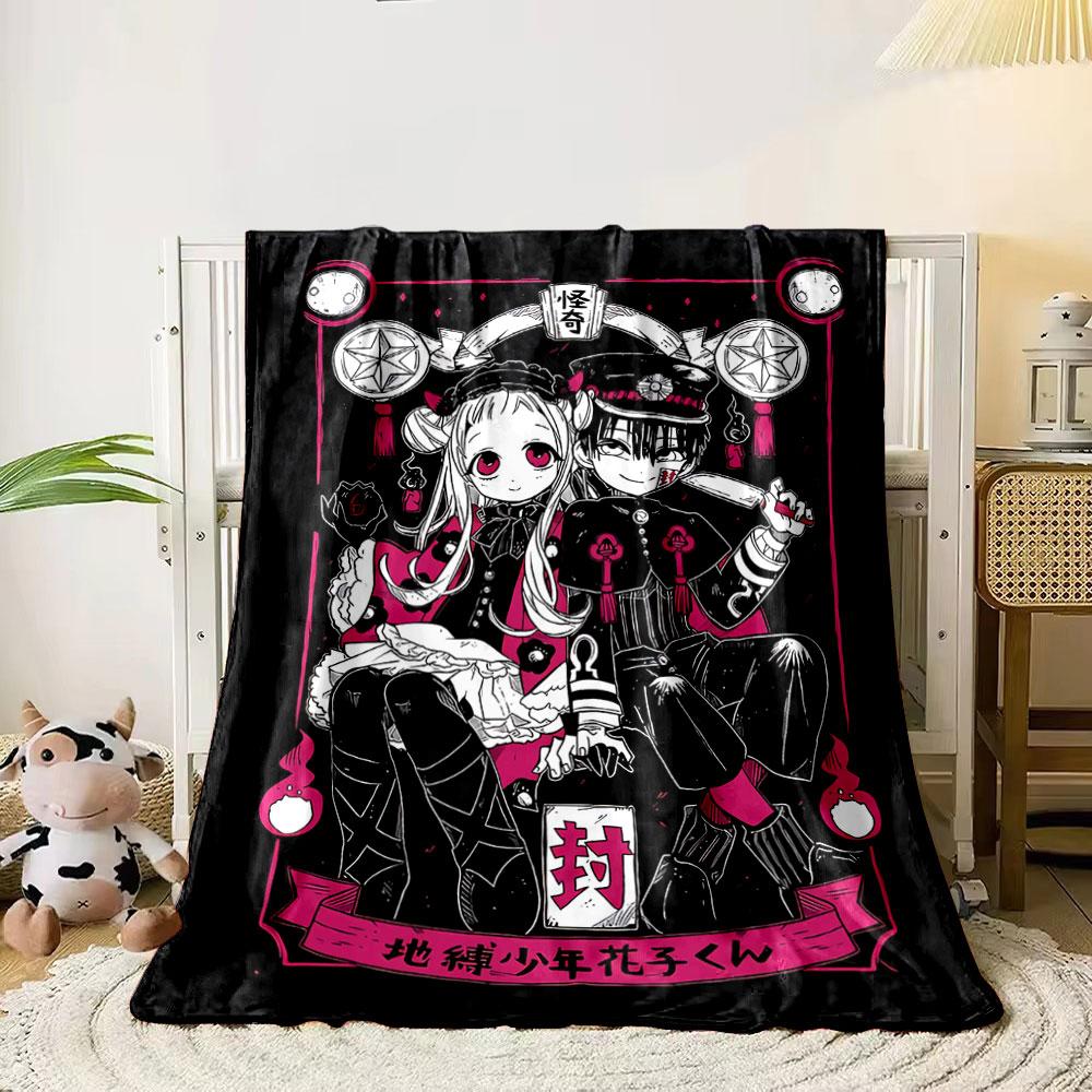 

Two stylized characters in a gothic and occult-themed illustration. for all seasons blanket lunch break throw gift 80cm x 120cm